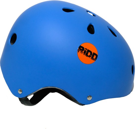 RiDD - Skull - Helmet - Helm - Valhelm - Skateboard - Bescherming - Kinderen - Skate - Skeelers - Blauw