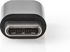 Nedis USB-C Adapter - USB 2.0 - USB-C Male - USB Micro-B Female - 480 Mbps - Rond - Verguld - Antraciet - Doos