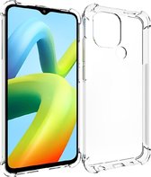 Siliconen Antishock hoesje geschikt voor Xiaomi Redmi A1 / A1+ (Plus) | Bumpercase Back Cover | TPU Case Backcover Beschermhoes | Transparant