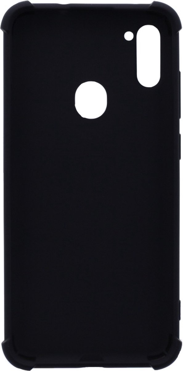 LuxeBass Hoesje geschikt voor Samsung Galaxy A11 - Anti Shock - Zwart
