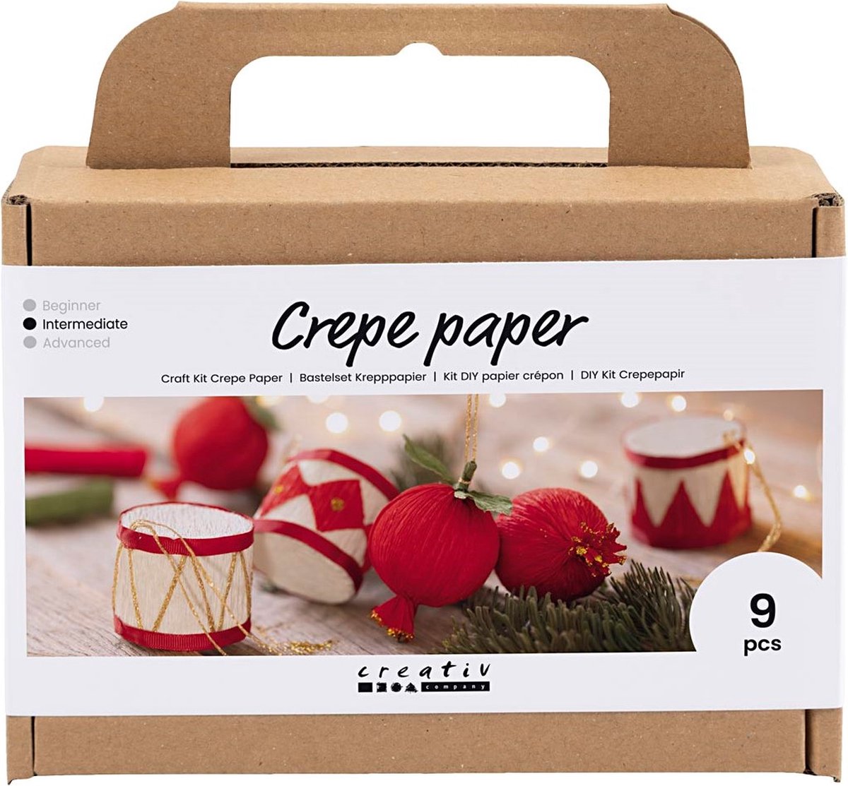 Creativ Company Mini Creatieve Box Kerstornamenten Crêpepapier