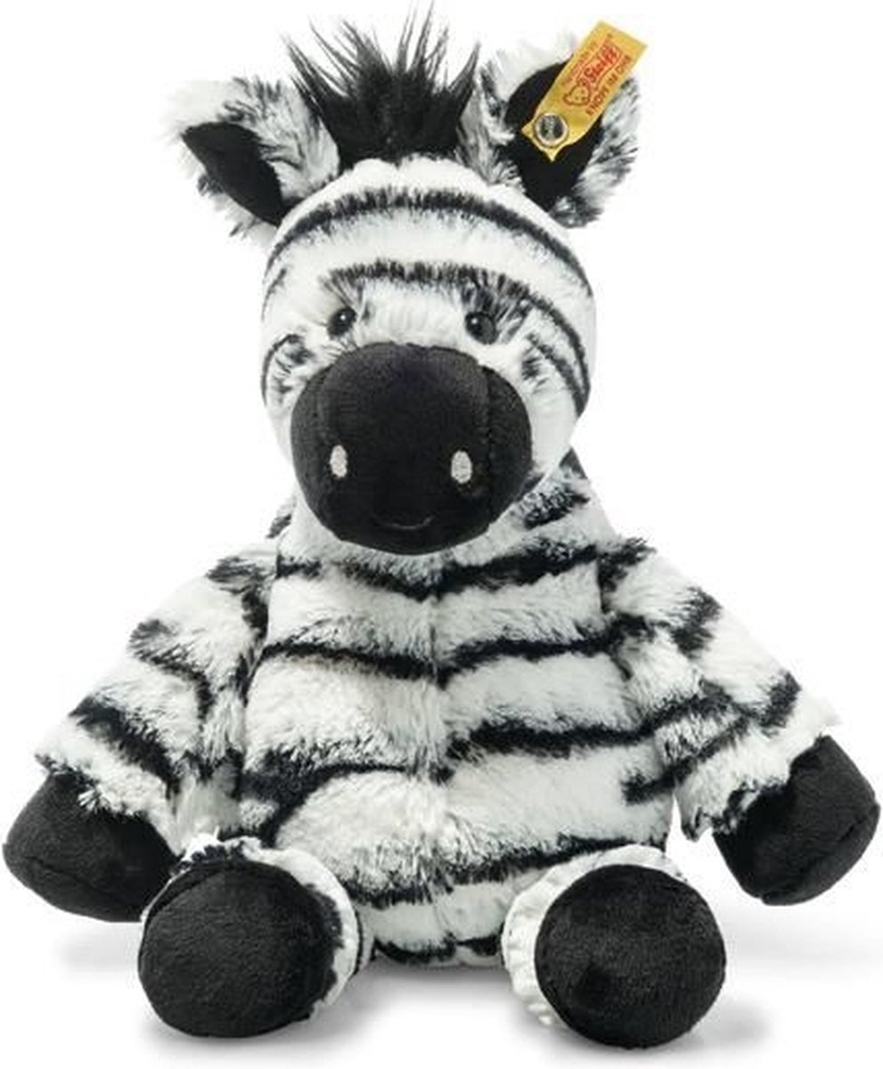 Steiff knuffel Soft Cuddly Friends zebra Zora, wit/zwart