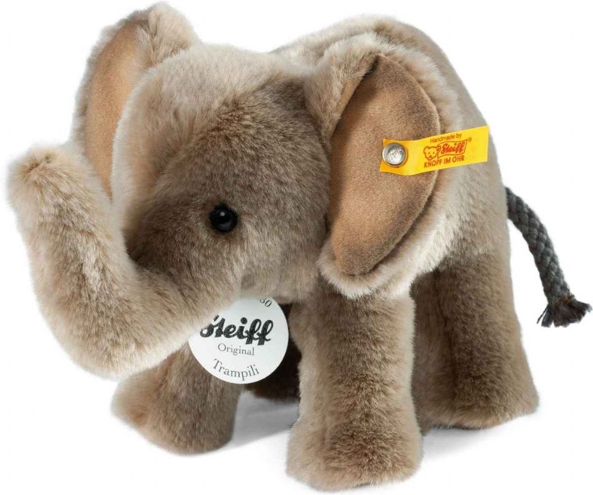 Steiff knuffel olifant Trampili, grijs