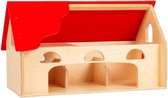 Van Dijk Toys houten speelgoed Boerderij - Rood (Kinderopvang kwaliteit)