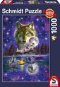 foto van Wolf in het Maanlicht, 1000 stukjes Puzzel