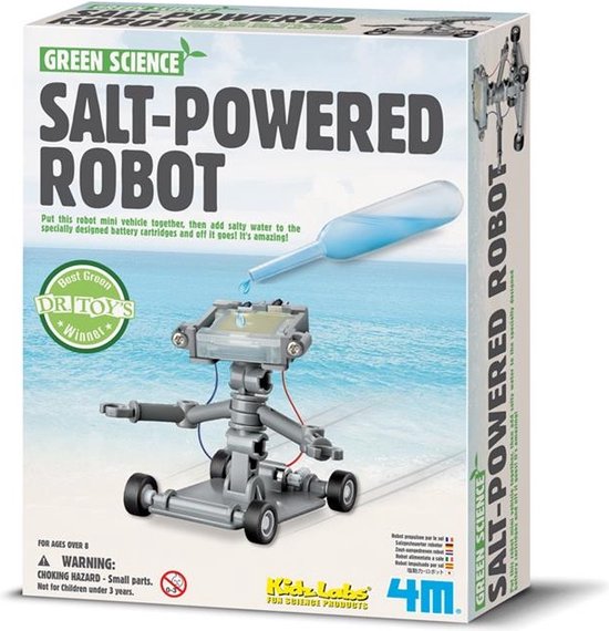 4M Kidzlabs Green Science Salt Water Power Robot - 4M