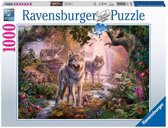 Ravensburger puzzel Wolvenfamilie in de Zomer - Legpuzzel - 1000 stukjes