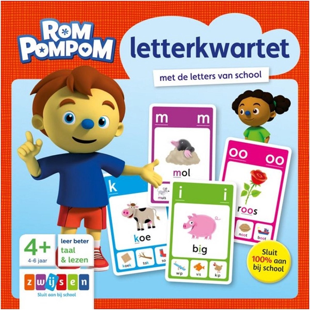 Rompompom - Letterkwartet - Zwijsen