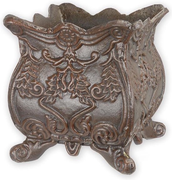 Mica Decorations Bloempot - hout - voor binnen en buiten - 31 cm | Leen Bakker