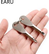 Mini schroevendraaiers - Schroevendraaier - Platbek - Kruiskop - Sleufkop - Sleutelhanger - Functionele sleutelhanger - Cadeau