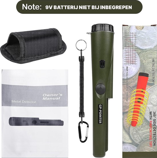 Diealles Shine Pinpointer, IP66 Etanche Détecteur de Métaux Pinpointer,  Détecteur de Métaux Portable de Recherche à 360° pour Chasse aux Trésors  (Noir) : : Jardin