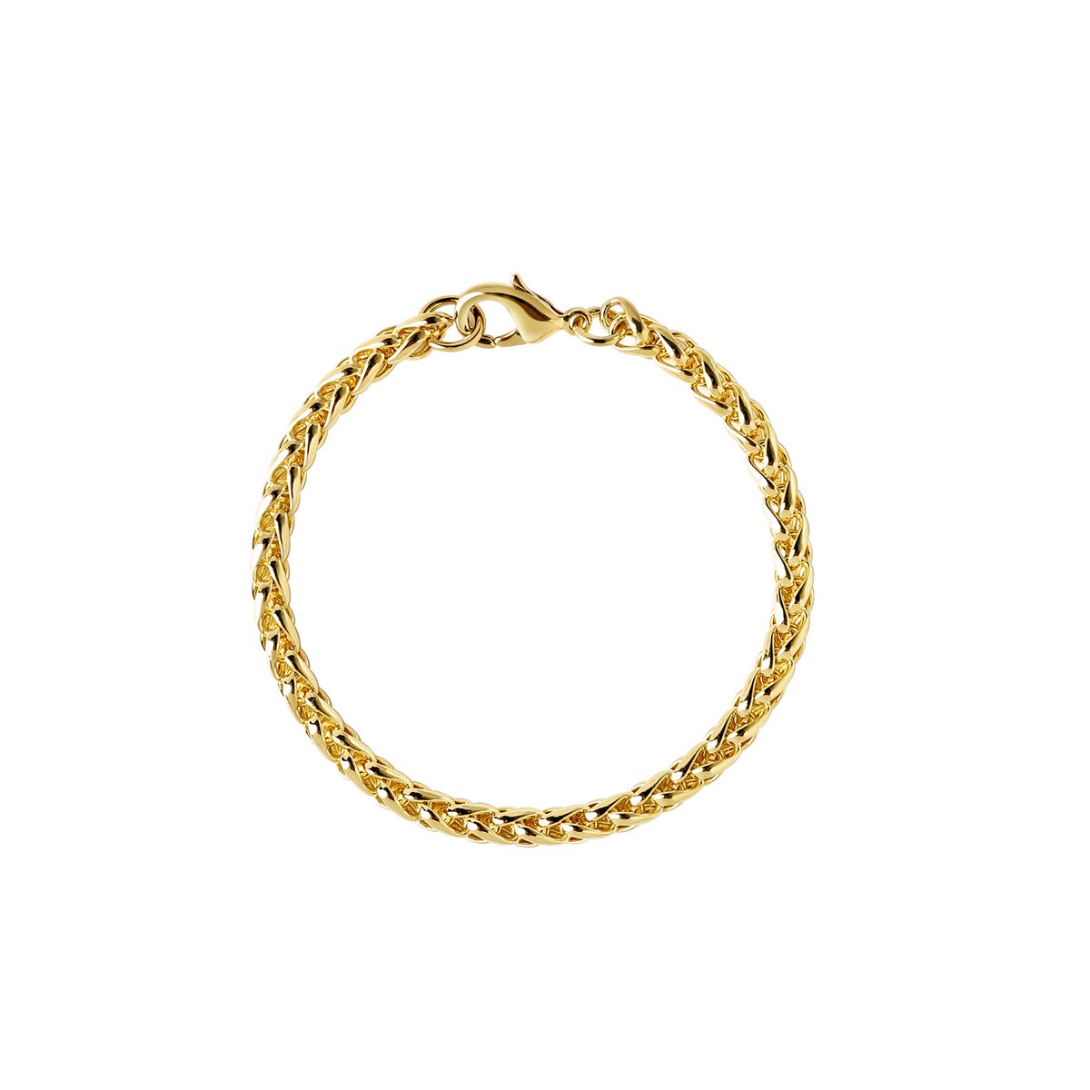 Goud Vergulde Chunky Schakel Armband