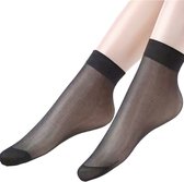 Lot de 5 - Chaussettes Culottes - Mi-bas - Zwart - 20 Deniers - Taille Unique