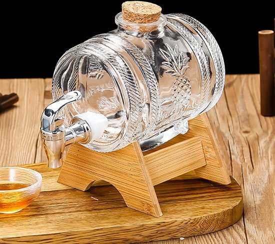 Alcool Whisky Distributeur de bois Forme de robinet pour les