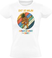 Dit is mijn Hawaiishirt Dames T-shirt - feest - fruit - ananas - dansen - vakantie - zomer - strand - eiland - hawaii - hawaiiaans - amerika - dab - humor - grappig