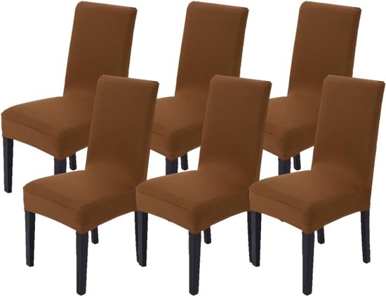 Housses de siège, lot de 6 housses de chaise, housses élastiques pour