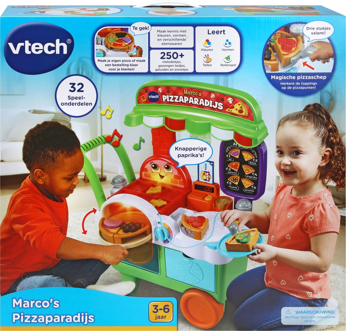 VTech Marco's Pizzaparadijs Activity-Center - Keuken Speelgoed - Interactief & Educatief Speelgoed - Cadeau - Kinderspeelgoed 3 Jaar — cadeau in Spellen & Speelgoed - foto 5