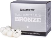 Heemskerk Bronze Tafeltennisballen - Wit - Per 100 Stuks - Plastic