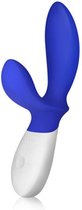 LELO LOKI Wave Premium Stimulator voor Mannen Federal Blue, Vibrerend Dubbel Genotspeeltje met Golfbeweging