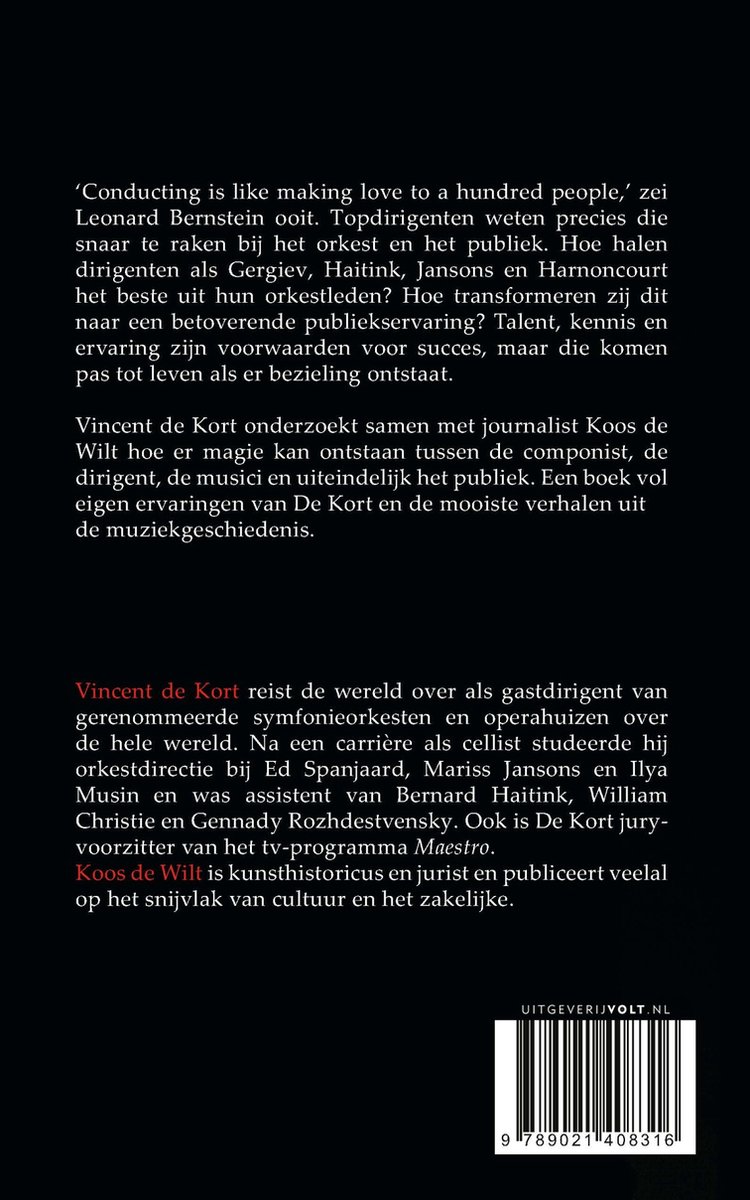 De magie van de maestro - back cover