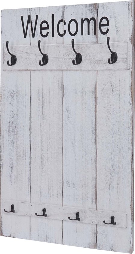 Wandkapstok MCW-C89 Home Shabby look, weiß, shabby Wandkapstok MCW-C89 Home Shabby look, weiß, shabby