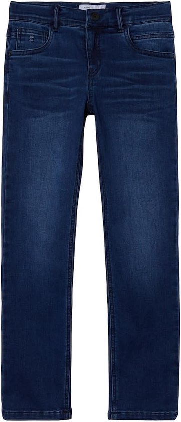 Name it Jongens Fleece Jeans Ryan Medium Blue - 122