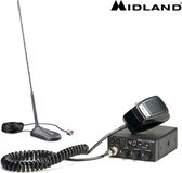 Midland M-Zero Plus + MC45 magneet antenne - CB Radio - CB Voordeelset - AM/FM - 12 Volt - 27 MHz - Plug and play - Sigarettenaansteker plug