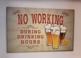 Wenskaart No working during drinking hours