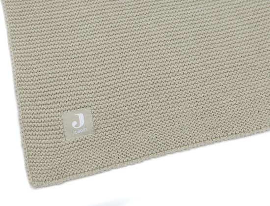 Jollein - Deken Ledikant 100x150cm Basic Knit - Dekentje Baby - Olive Green van Jollein — afbeelding 3