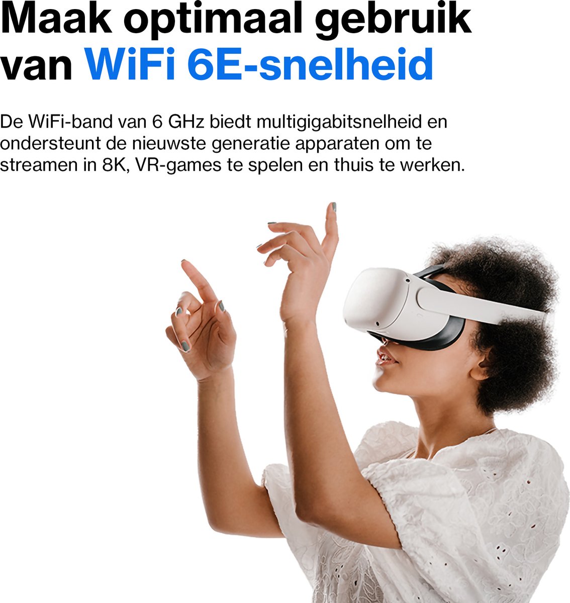 Linksys Hydra Pro 6E MR7500 - Router - Mesh WiFi - 6600 Mbps - WiFi 6E - Tri-Band - Zwart – foto 2