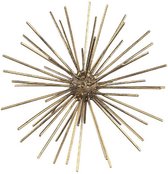 PTMD Decoratieve object Spike Gerris - 20x20x20 cm - Metaal - Goud