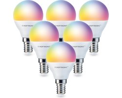 HOFTRONIC SMART E14 SMART LED Bulb RGBWW Wifi & Bluetooth 5.5 Watt 470lm  P45 Dimmable via App