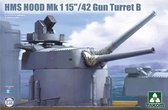 1:72 Takom 5020 HMS Hood 15inch/42 Mk1 Gun Turret B Plastic Modelbouwpakket