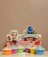 Kinetisch Zand - Kenz&co - Zand - Speelgoed - Cupcake - Toy - Sand - Speelzand - 6 Stuks - Set