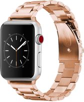 iMoshion Bandje Geschikt voor Apple Watch Bandje Series 1 / 2 / 3 / 4 / 5 / 6 / 7 / 8 / 9 / SE - 38 / 40 / 41 mm - iMoshion Stalen band - Rosé Goud