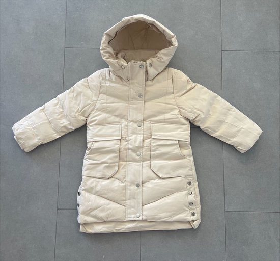 Manteau d'hiver long Filles "Beige", disponible dans les tailles 104/110 à 164/170