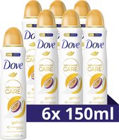 Dove Advanced Care Go Fresh Passion Fruit & Lemongrass Anti-Transpirant Deodorant Spray - 6 x 150 ml - Voordeelverpakking