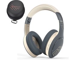 PowerLocus P19 Bluetooth Koptelefoon - Koptelefoon Draadloos - tot 70 Uur Speeltijd en met Aux Kabel - Over Ear Hoofdtelefoon - 3 EQ-Modi - Met Draagtas – Asfalt Grijs