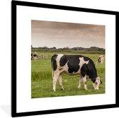 Affiche avec cadre Vaches - Moulin à vent - Pays- Nederland - 40x40 cm