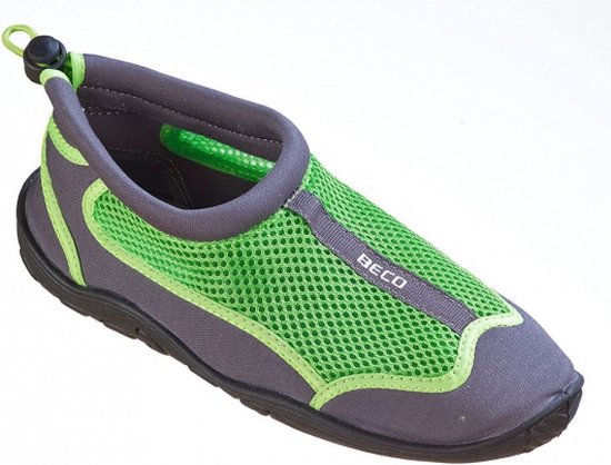 Chaussures aquatiques BECO - résille - gris / vert - taille 40