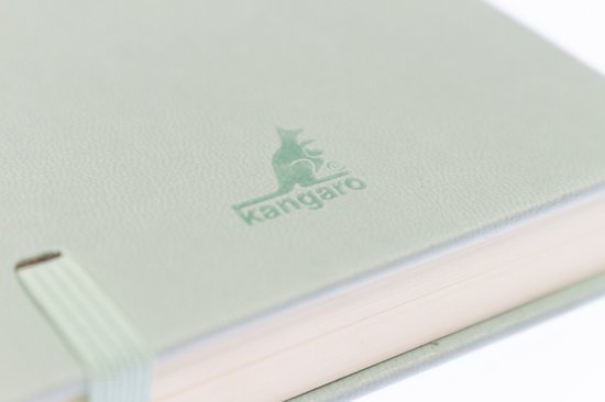 Kangaro schetsboek - A6 - mint - PU hardcover - met elastiek en lint - K-861214 - Kangaro