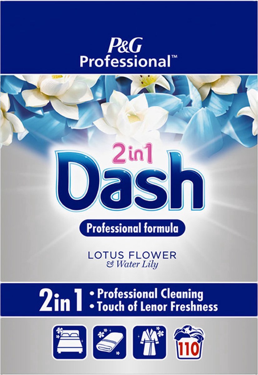Dash - Lessive liquide 2en1 fleurs de lotus touche de lenor 23 Lavages  (1,23 L), Delivery Near You