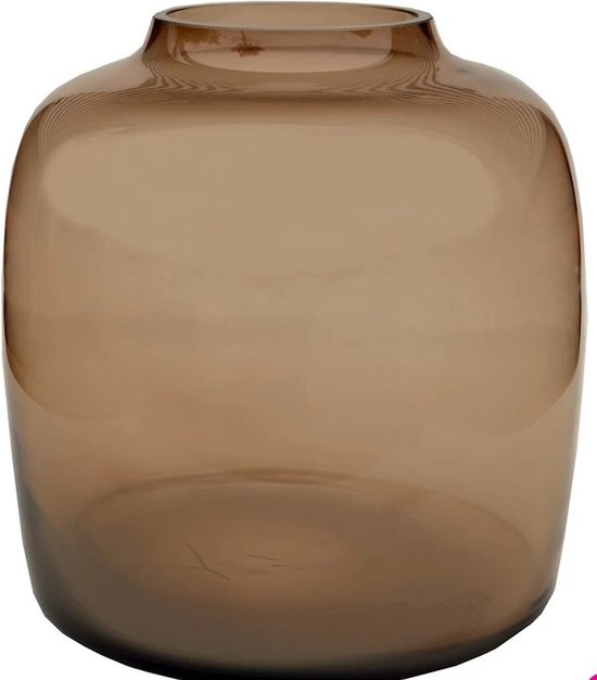 Lyngby Porcelæn Mondgeblazen Vaas Transparant H 25 cm - Transparant Glas