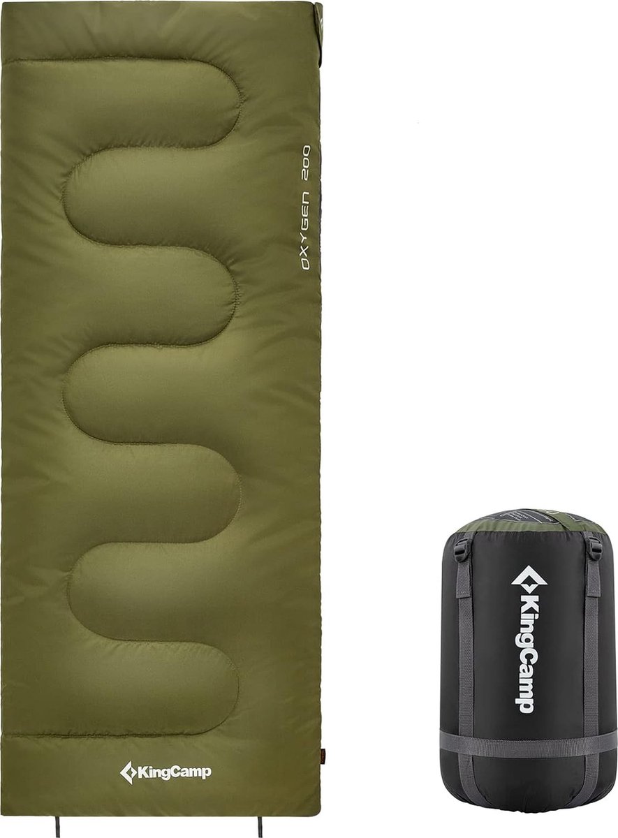 Slaapzak, 3 seizoenen warm comfort lichtgewicht draagbare envelop slaapzak met capuchon, voor binnen en buiten kamperen, wandelen