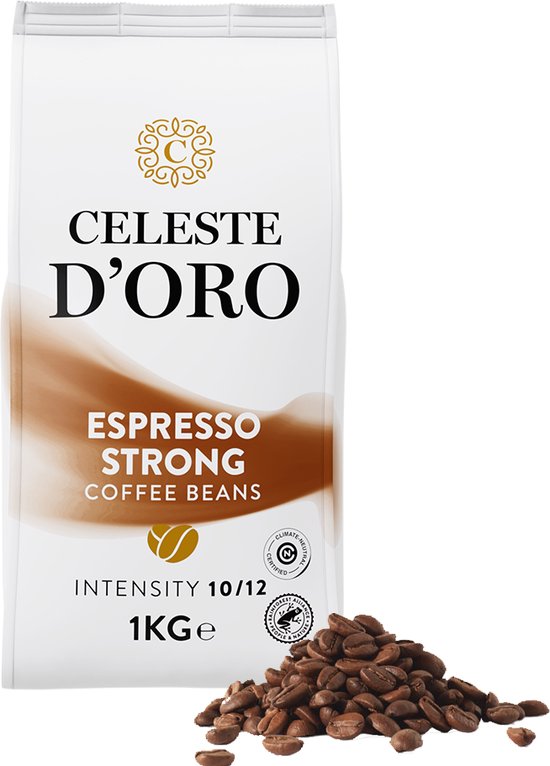 Celeste d’Oro - Finest Espresso Strong - Koffiebonen - Arabica en Robusta - Espresso Koffie - Voor Ieder Moment -1kg