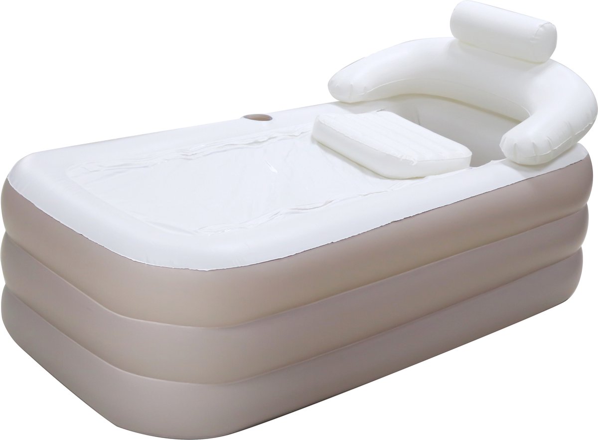 Jacuzzi Opblaasbaar - Hottub - Opblaasbare Spa MSPA Silver Fjord 4, 160cm, 4 Personen, Pomp Verwarming, Inflator, Filter, Zeildoek, Vloermatten En Afstandsbediening   Energiebesparend 9505592248324