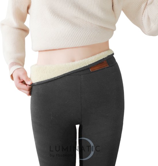 Thermo Legging - Legging d'hiver - Legging polaire - Legging cachemire - Vêtements Thermo Femme - Legging Thermo Femme - Legging chaud - Legging doublé - Femme Hiver - Legging & Shapewear Lady - Adulte/ Enfants | Gris foncé | S