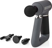 Bol.com Nedis Sportmassagepistool - Batterij Gevoed - Ingebouwde Lithium-Ion - Oplaadbaar - 6 Massage Modes - USB-kabel - Grijs aanbieding