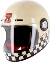 HELSTONS Course Full Face Carbon Beige (Blue Red) Unisex Helmet M - Maat M - Helm