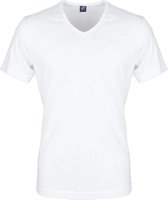 Suitable - Try Now! Suitable T-shirt Wit V-hals Vita - Heren - Maat S - Modern-fit
